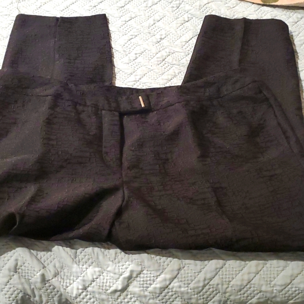 Black patterned pants